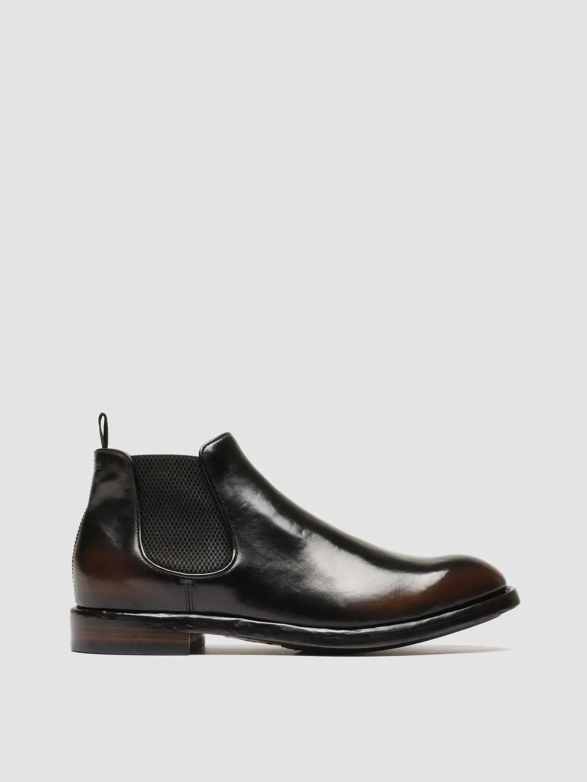TEMPLE 008 - Brown Leather Chelsea Boots Urban Gear Balance Tech