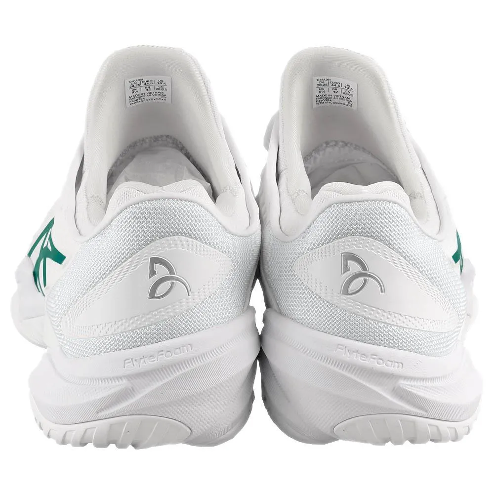 Clean Aesthetic Asics Men's Court FF 3 Novak - White/Pitch Green