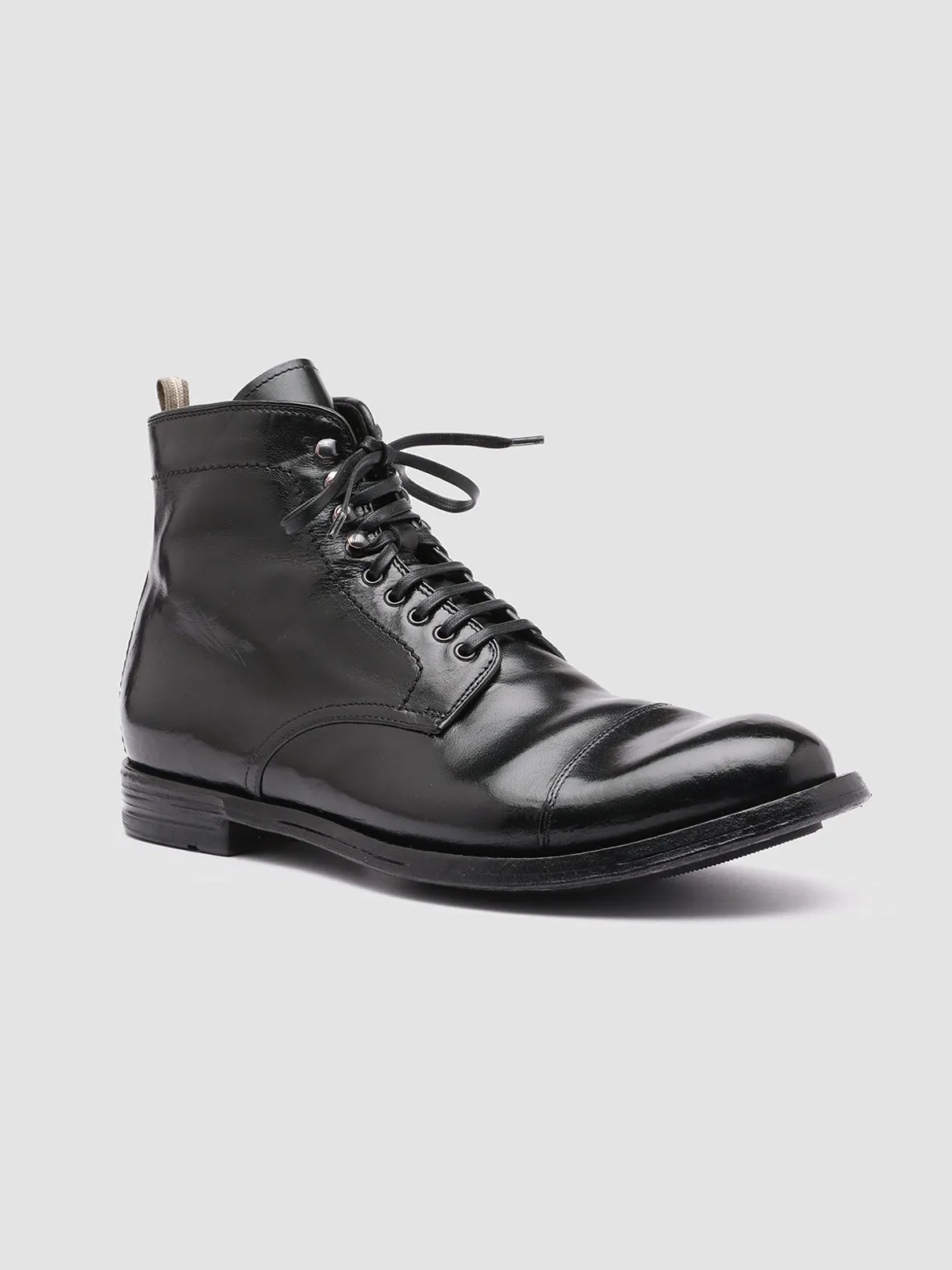 Urban Stylewear Upgraded flexibility ANATOMIA 016 - Black Leather Ankle Boots