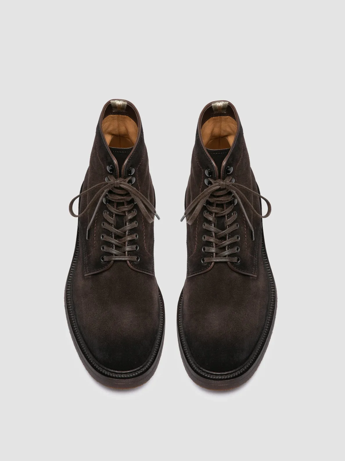 HOPKINS FLEXI 203 - Brown Suede Lace-up Boots Essential Fit