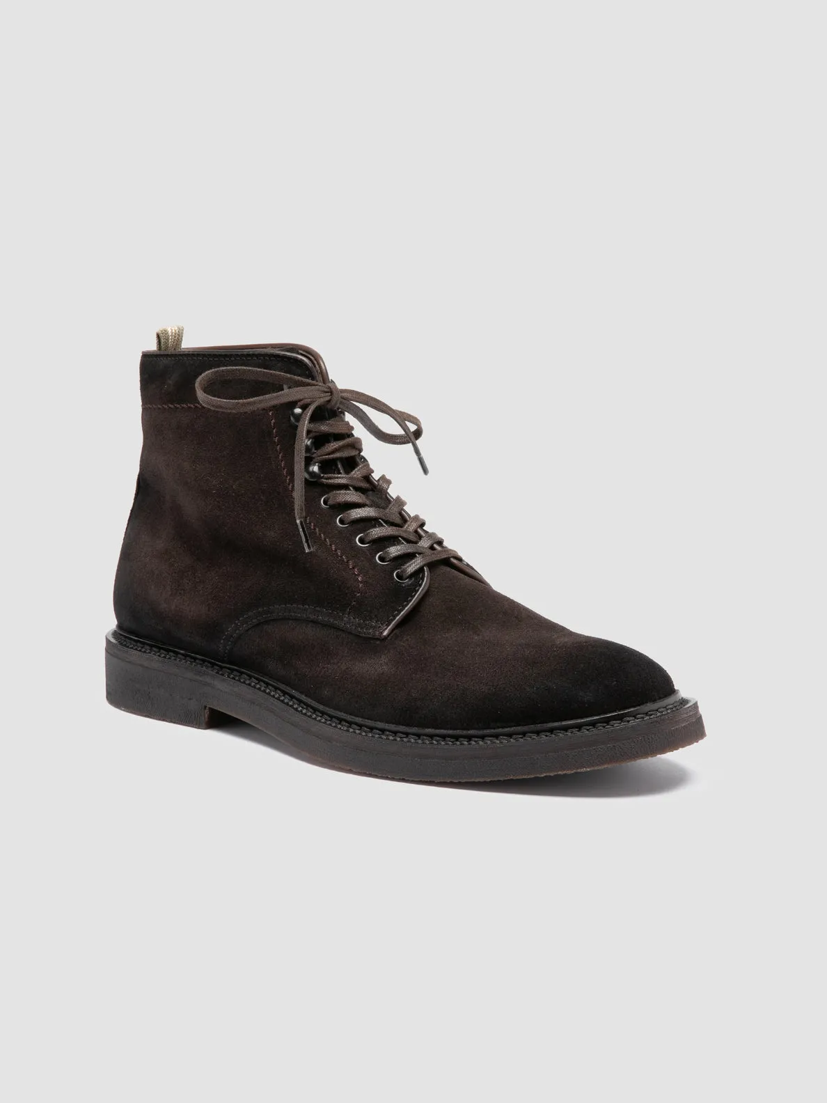 HOPKINS FLEXI 203 - Brown Suede Lace-up Boots Energy Powered