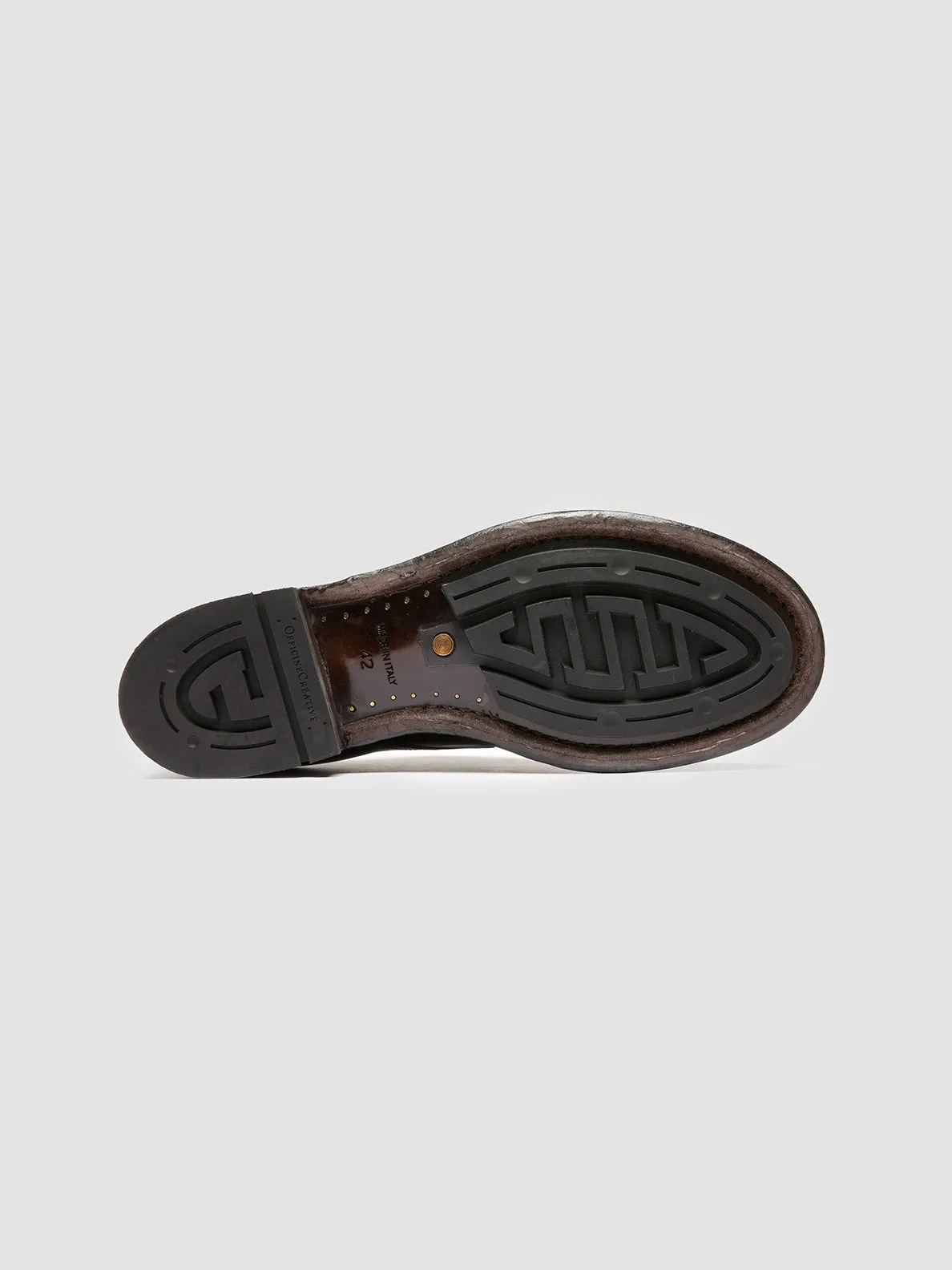 ADMIRAL 008 - Burgundy Leather Derby Shoes Classic Sharp Edge