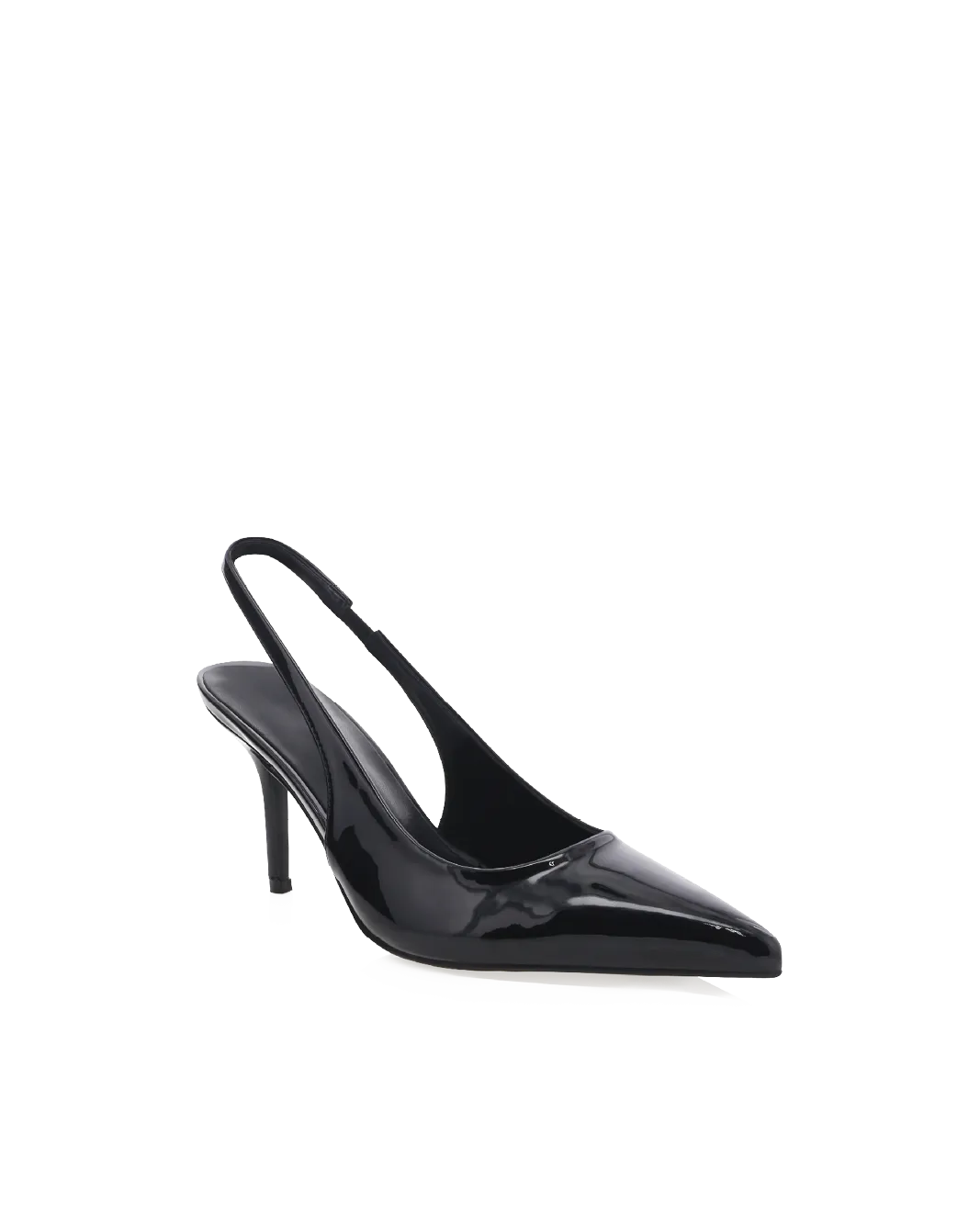 Gold High Heels BLONDIE - BLACK PATENT