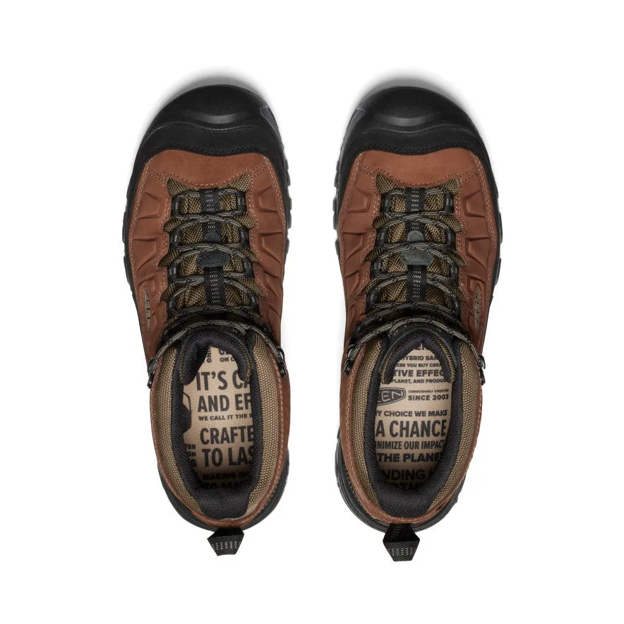 Extreme Trail Boots Trail Flex Men's Targhee IV Wide Waterproof Hiking Boot  |  Bison/Black