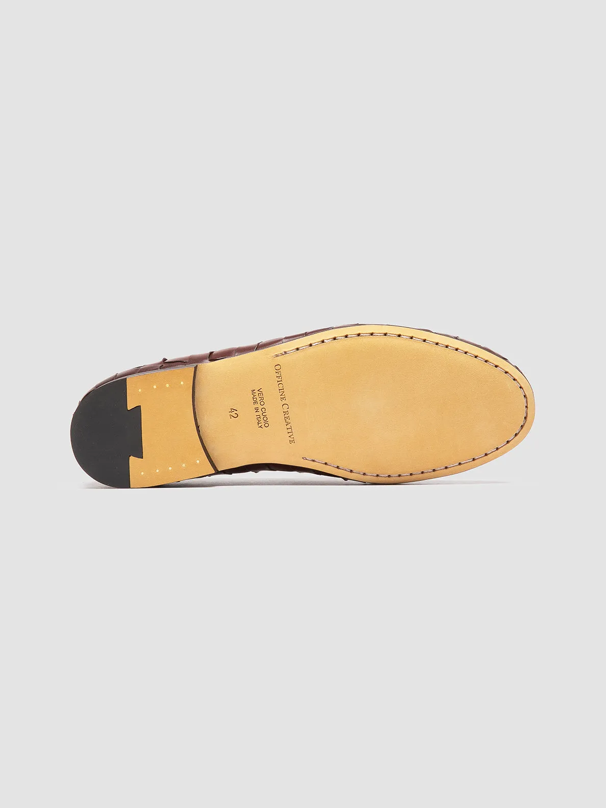 Relaxed shock absorption Modern Casual AIRTO 015 - Brown Leather Loafers