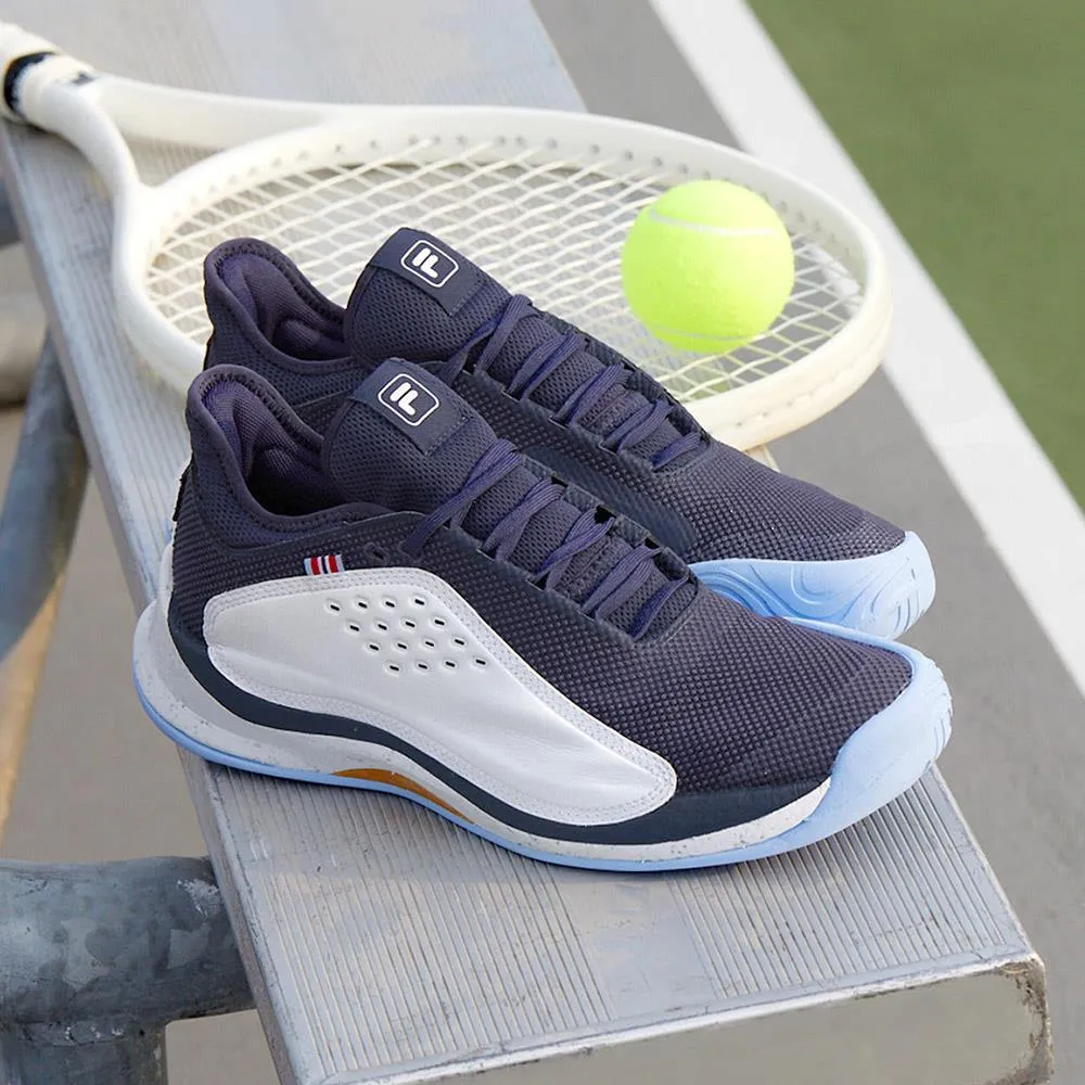 Stability Zone Stylish Stripes Fila Men's Mondo Forza - White/Fila Navy