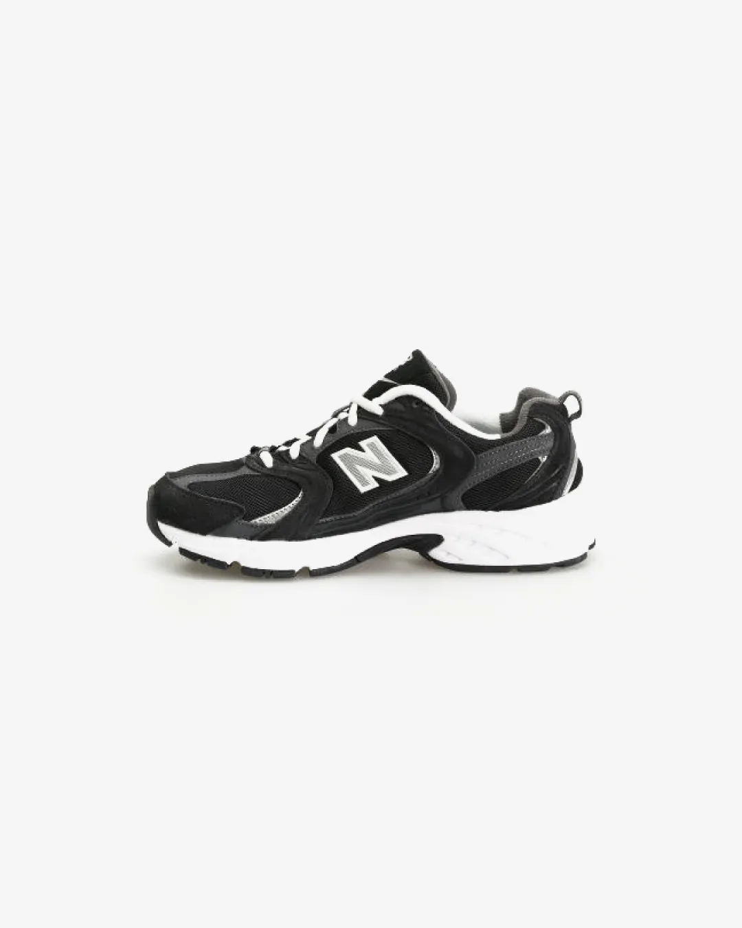 New Balance 530 Black White Sneakers loose - fitting running wear American football shoes