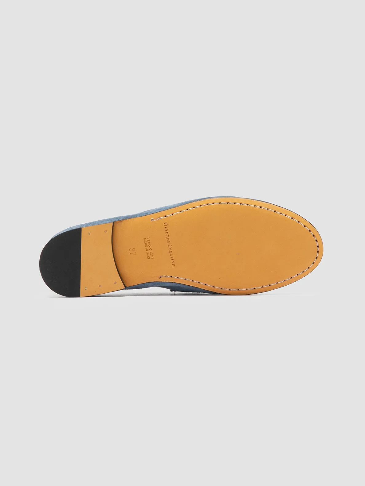 Comfortable Casual Fit BLAIR 001 - Navy Suede Loafers