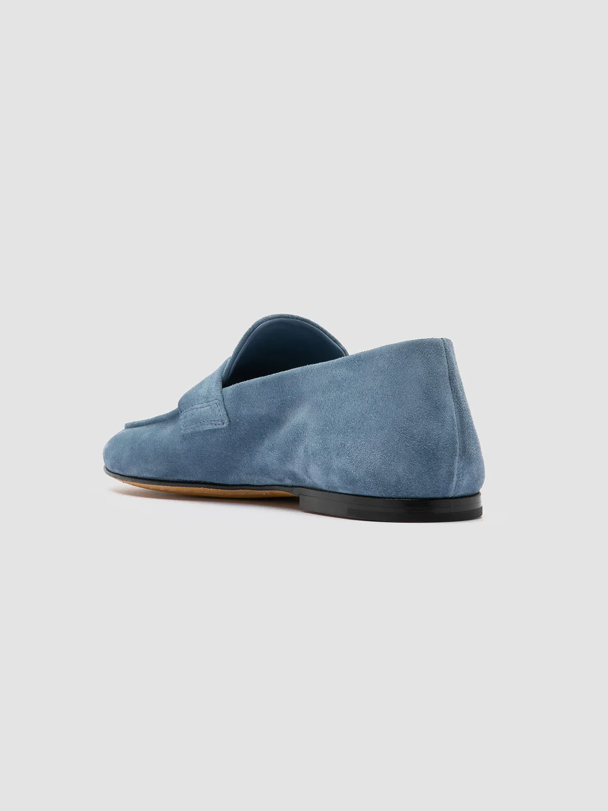 BLAIR 001 - Navy Suede Loafers Easy Slip-On Design