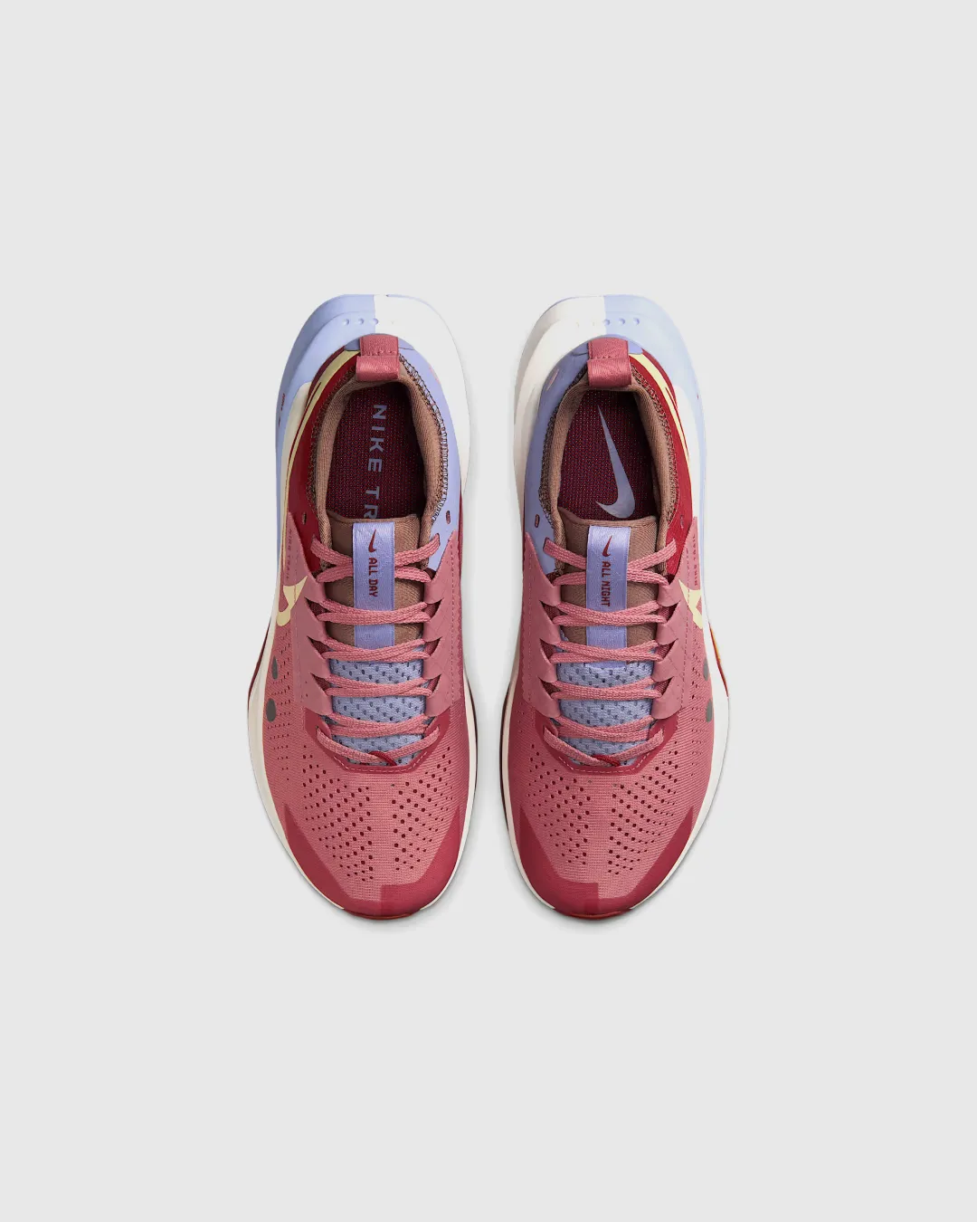 Energy Rise Nike Zegama 2 Trail Running Shoe in Red Stardust/Mars Stone/Lilac Ice/Alabaster