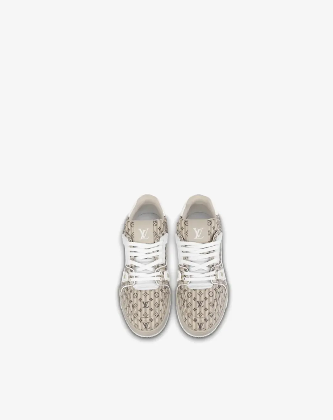 Louis Vuitton Trainer Beige Stripe Monogram Sneaker remarkable durability