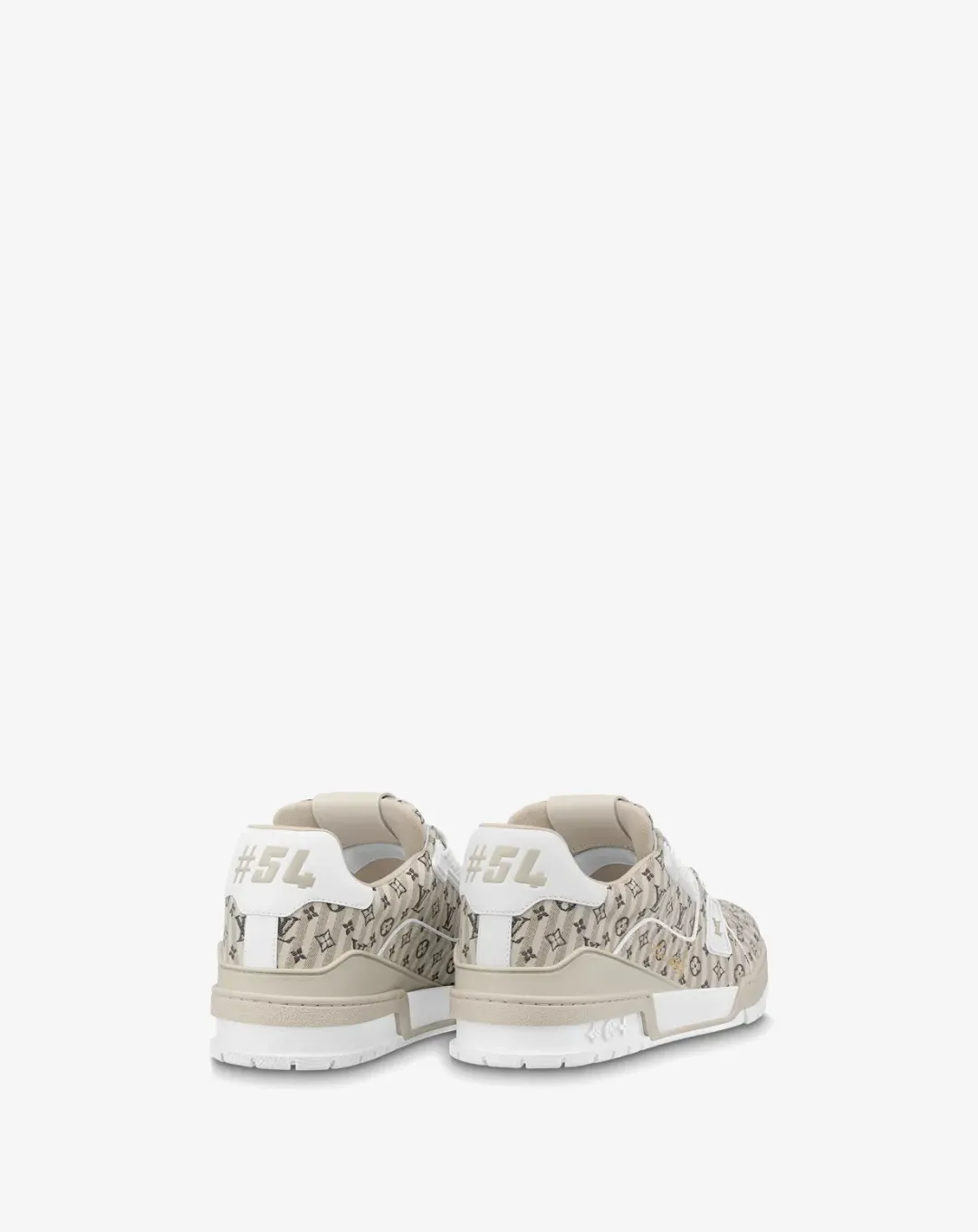 Louis Vuitton Trainer Beige Stripe Monogram Sneaker teenagers achievement