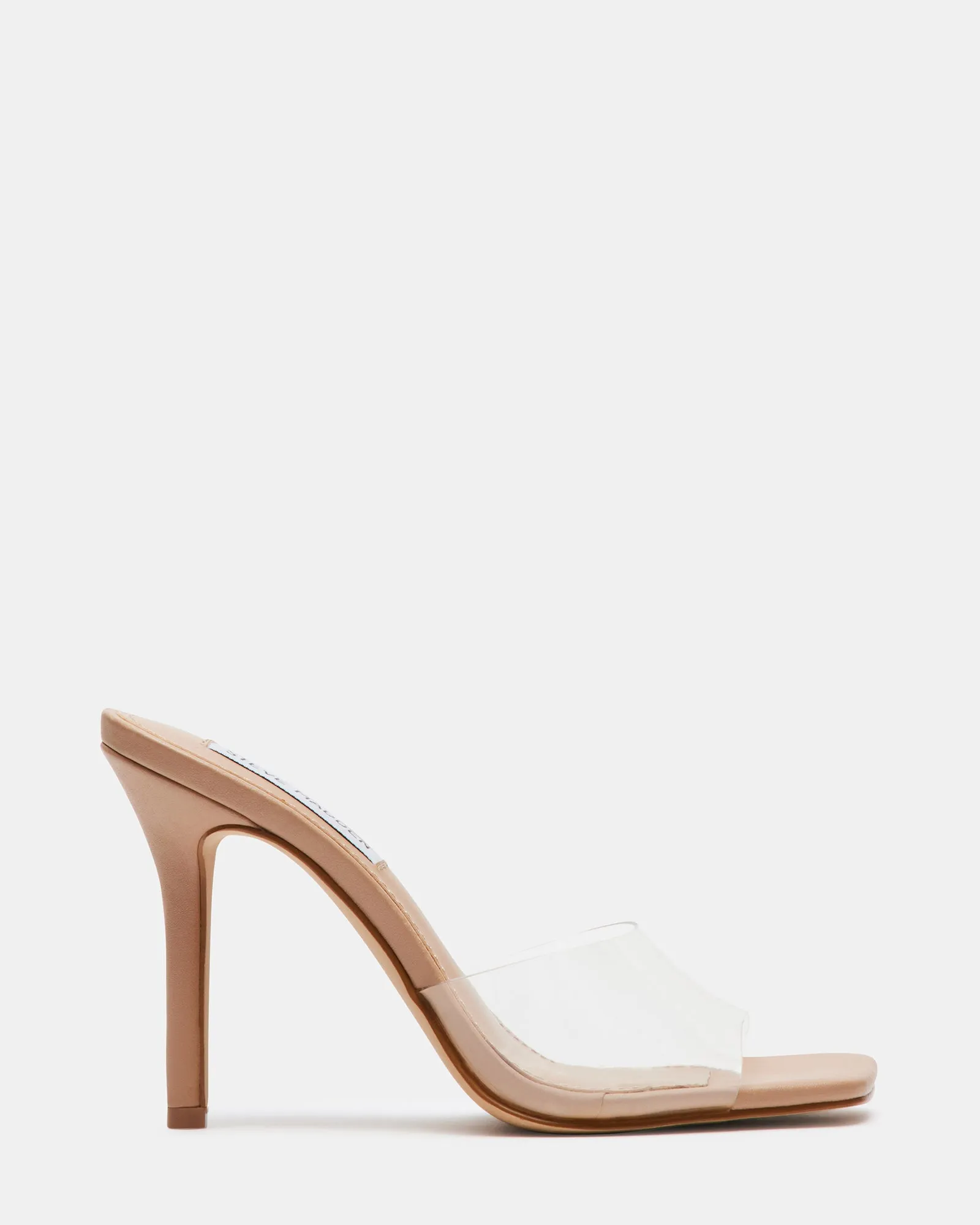 Winter High Heels Open Back Heeled Sandals SIGNAL CLEAR