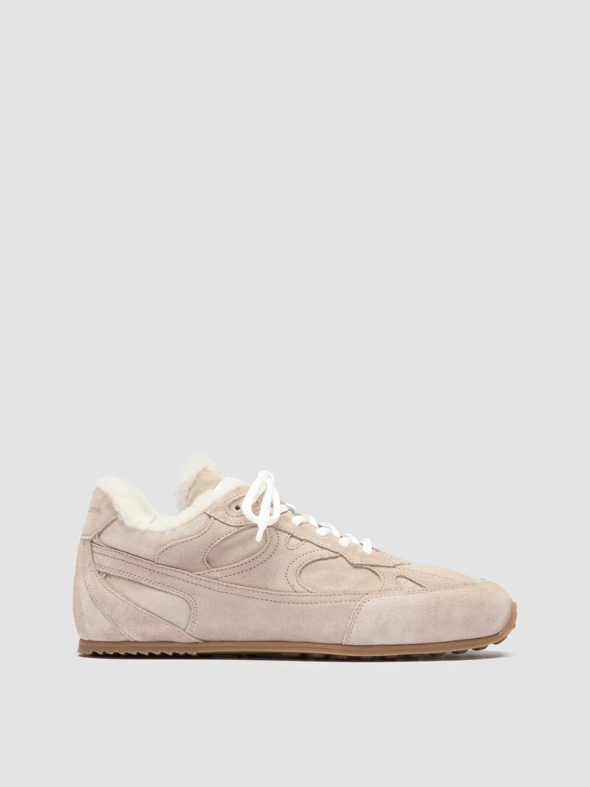 Anti Slip Sole AWAY 102 - Ivory Suede Sneakers