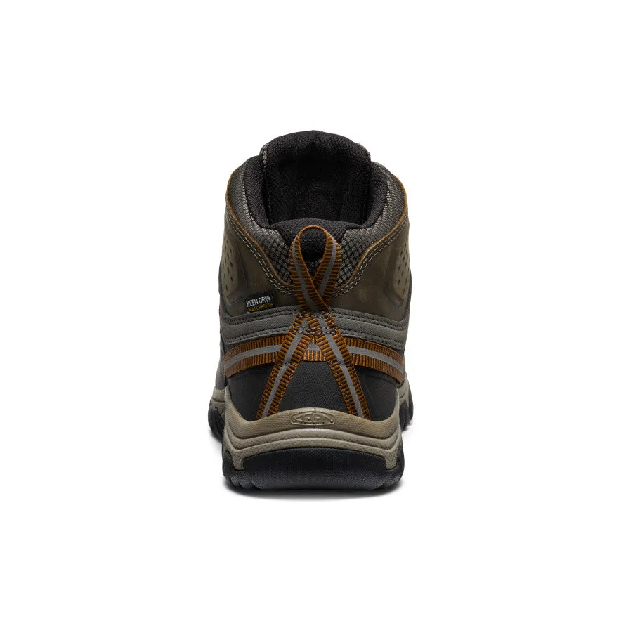 Men's Targhee III Waterproof Mid Wide  |  Black Olive/Golden Brown Modern Design Breathable Support