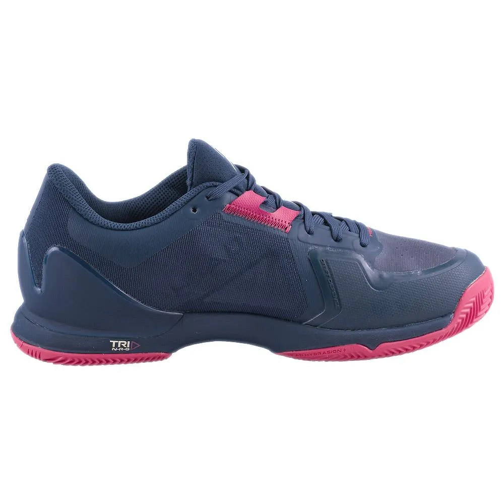 Head Women's Sprint Pro 3.5 - Clay - Dark Blue/Azalea Layered cushioning
