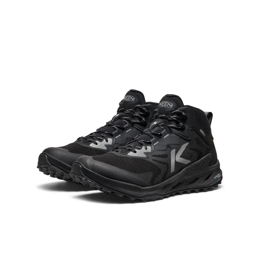 Good Arch Support Work Fashion Men's Zionic NXT Waterproof Hiking Boot  |  Triple Black