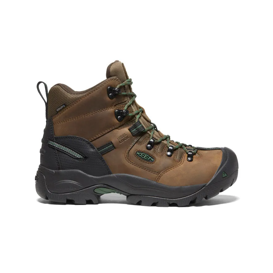 city commute Elastic Sides Men's Pittsburgh Energy 6" Waterproof Boot (Carbon Toe)  |  Cascade Brown/Greener Pastures