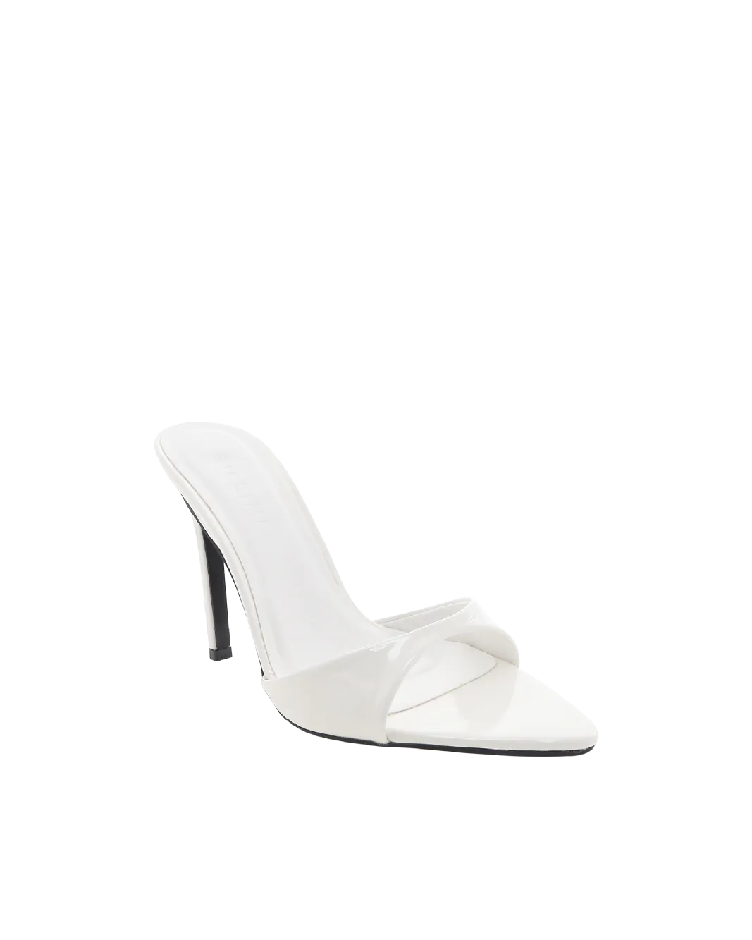 QUINBY - WHITE PATENT Vegan Heels