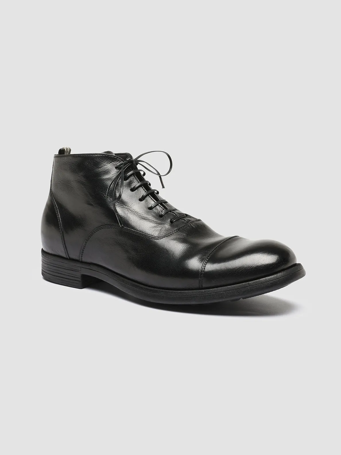 Lightweight Performance CHRONICLE 057 - Black Leather Lace Up Boots