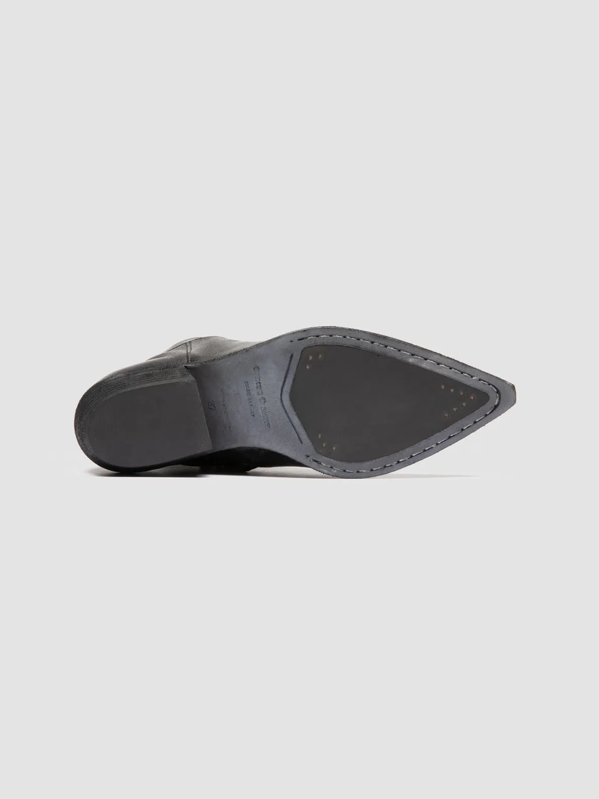 Sports fan NOELIE DD 102 - Black Leather Zip Boots