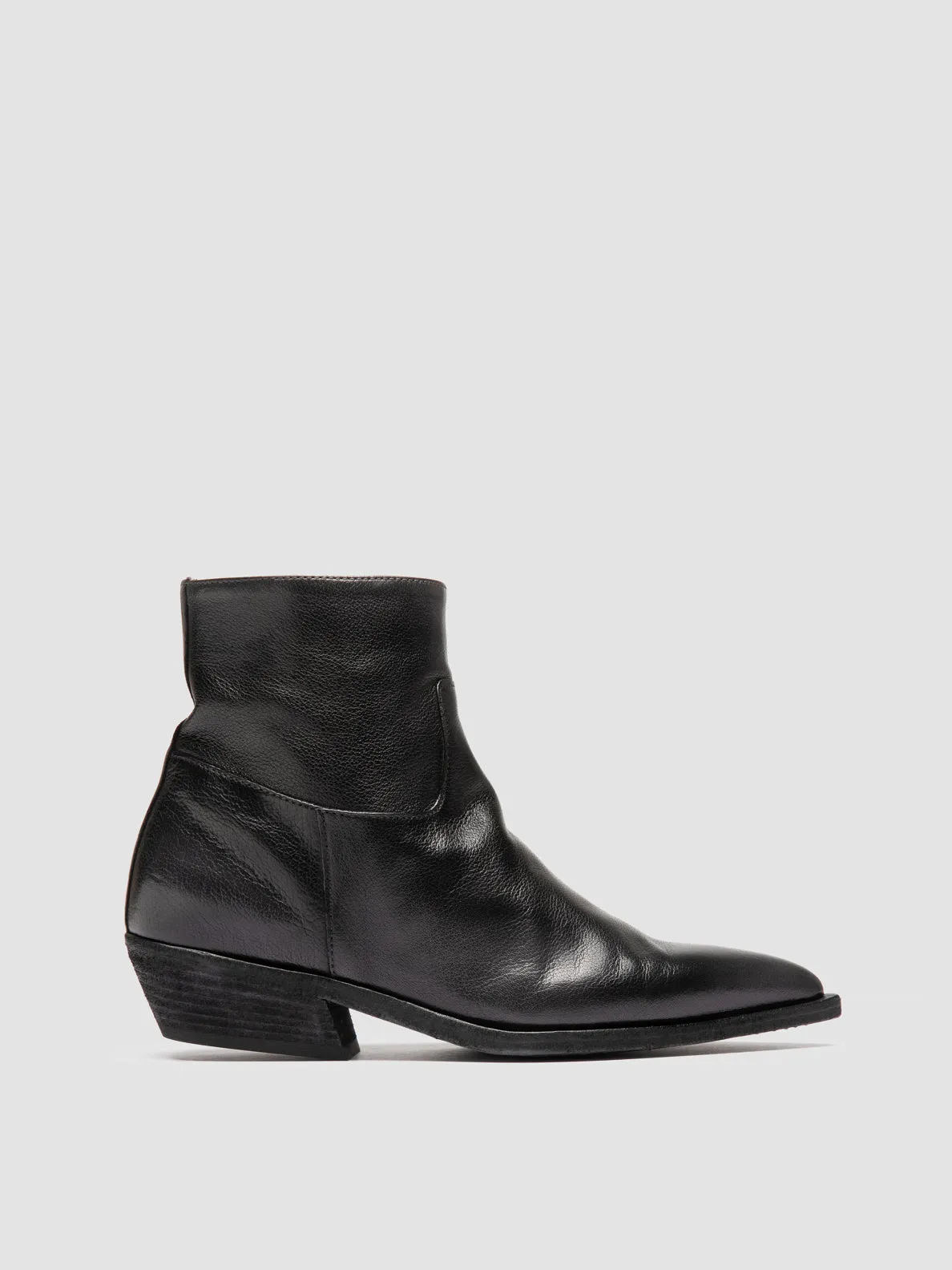 Flex Hike Walk Free NOELIE DD 102 - Black Leather Zip Boots
