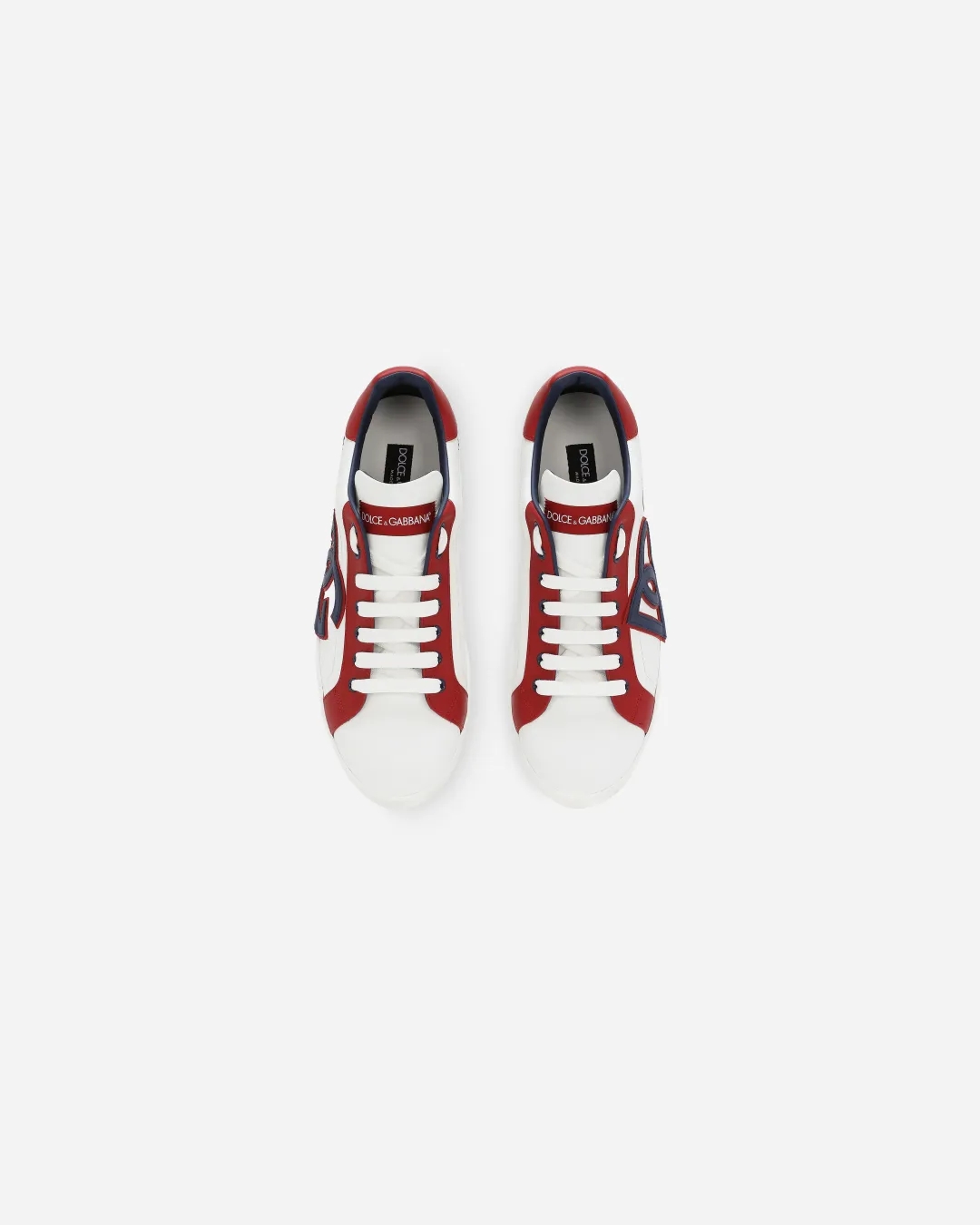 well - designed non - energy - return shoes Original Dolce & Gabbana Calfskin Portofino Sneakers