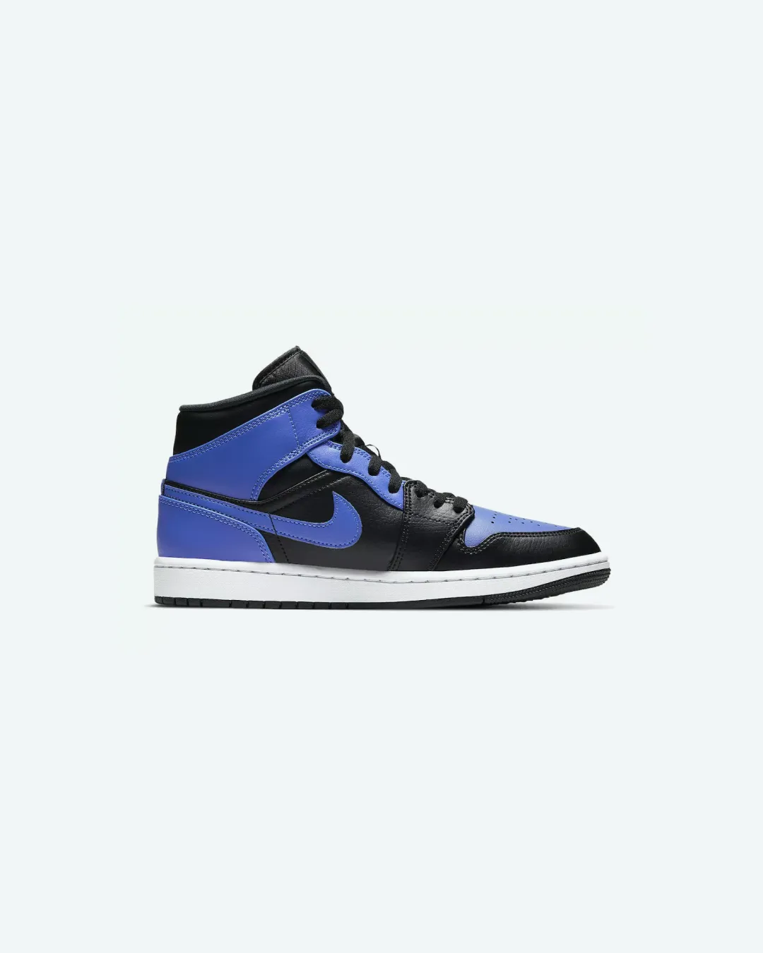 Nike Air Jordan 1 Mid Hyper Royal Black White Storm Proof