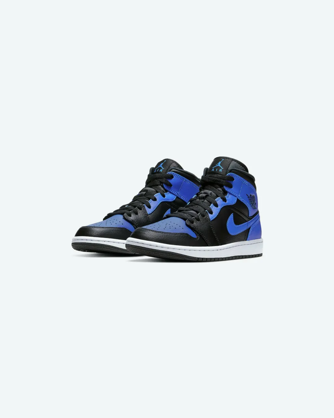 Rock Guard Team Match Nike Air Jordan 1 Mid Hyper Royal Black White