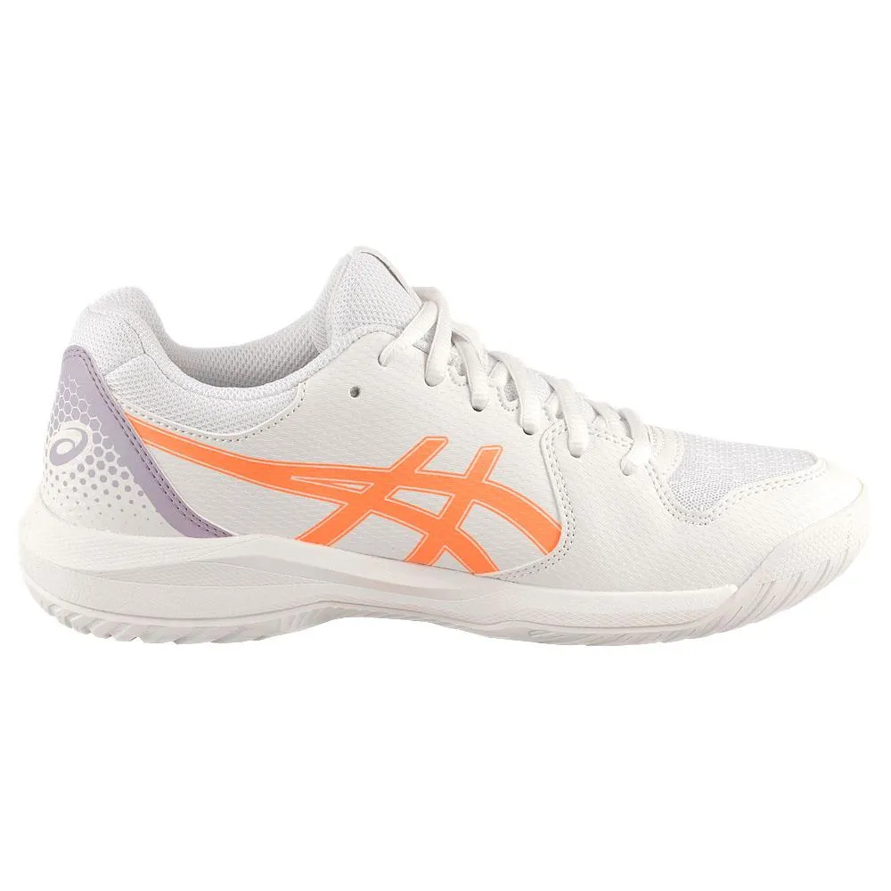 Street Vibe Weekend Vibe Asics Women's Gel-Dedicate 8 - Pickleball - White/Bright Sunstone