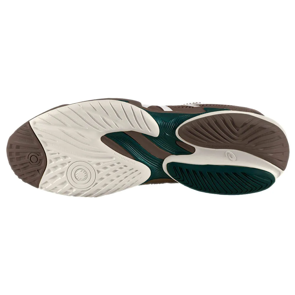 Sleek cushioning Asics Men's Court FF 3 - Taupe Grey/White