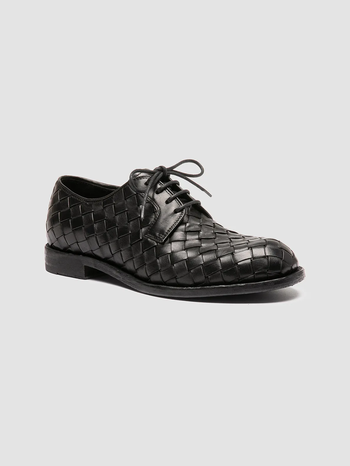 Step Smart RUGGED 007 - Black Leather Derby Shoes