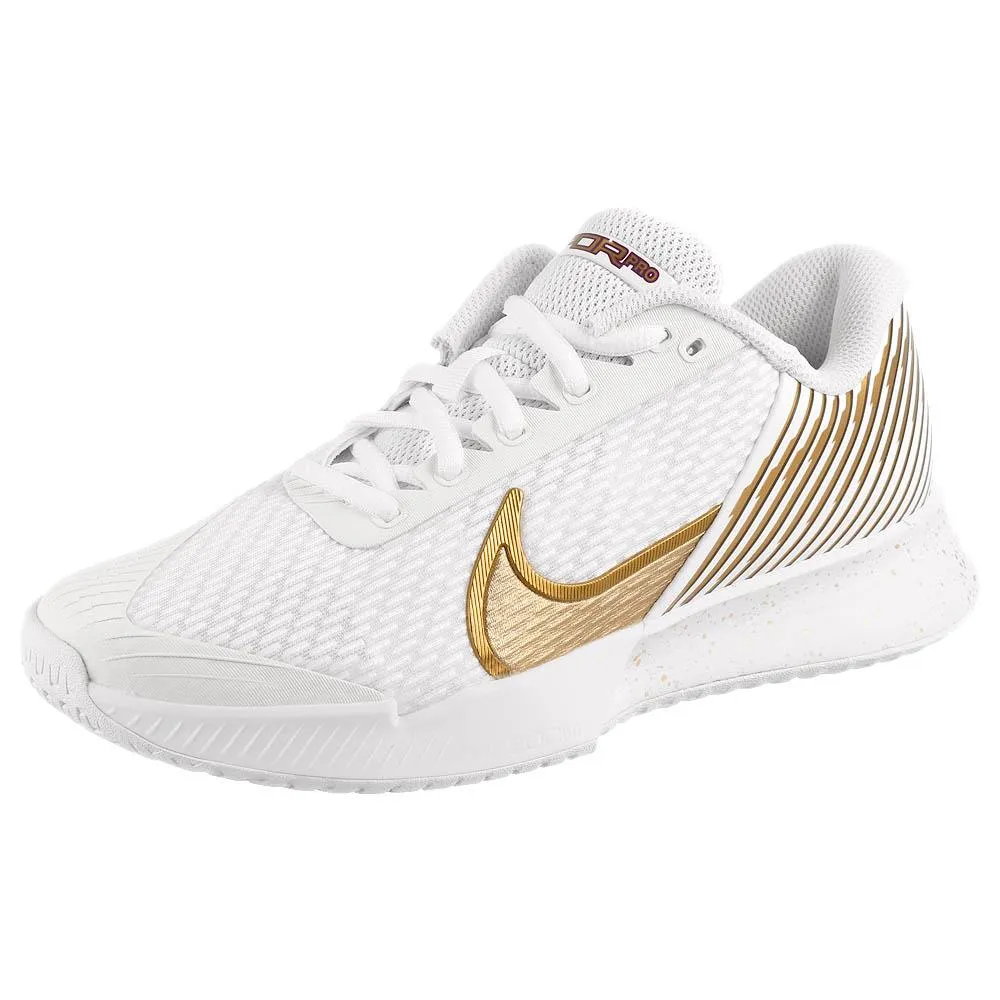 Bounce Tech Nike Women's Air Zoom Vapor Pro 2 - Wimbledon - White/Metallic Gold Grain