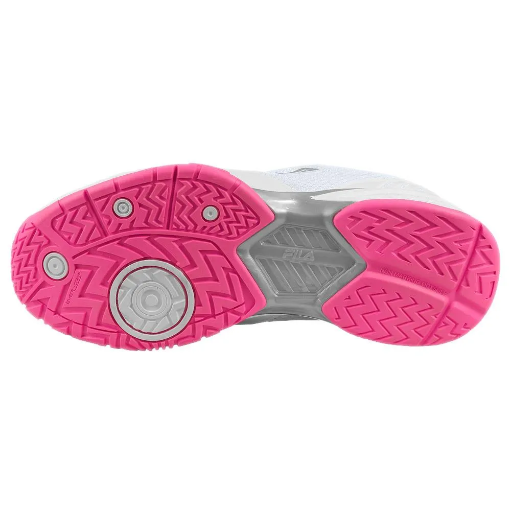 Fila Women's Volley Zone - Pickleball - White/Knockout Pink Adaptive Style