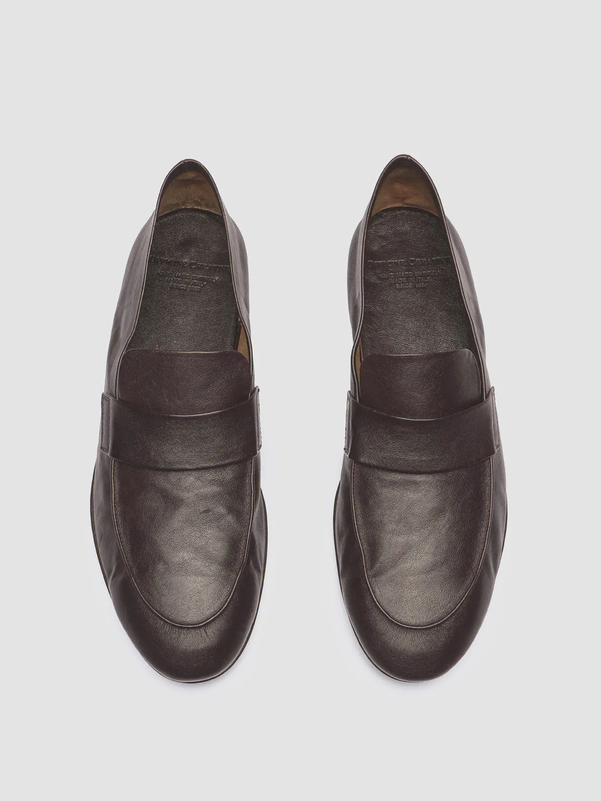 AIRTO 001 - Brown Leather Penny Loafers High Speed Iconic Style