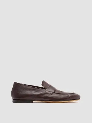 AIRTO 001 - Brown Leather Penny Loafers Optimal ease Aerodynamic Form