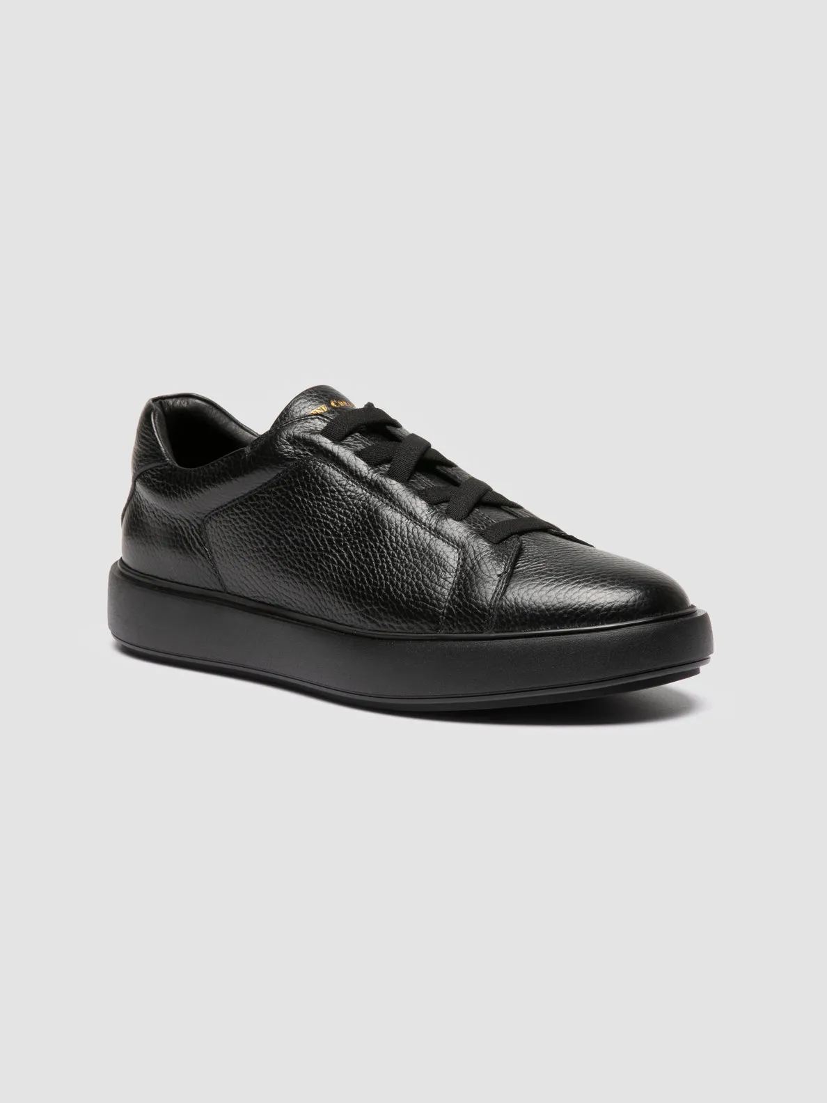 Urban Active SLOUCH 001 - Black Leather Sneakers