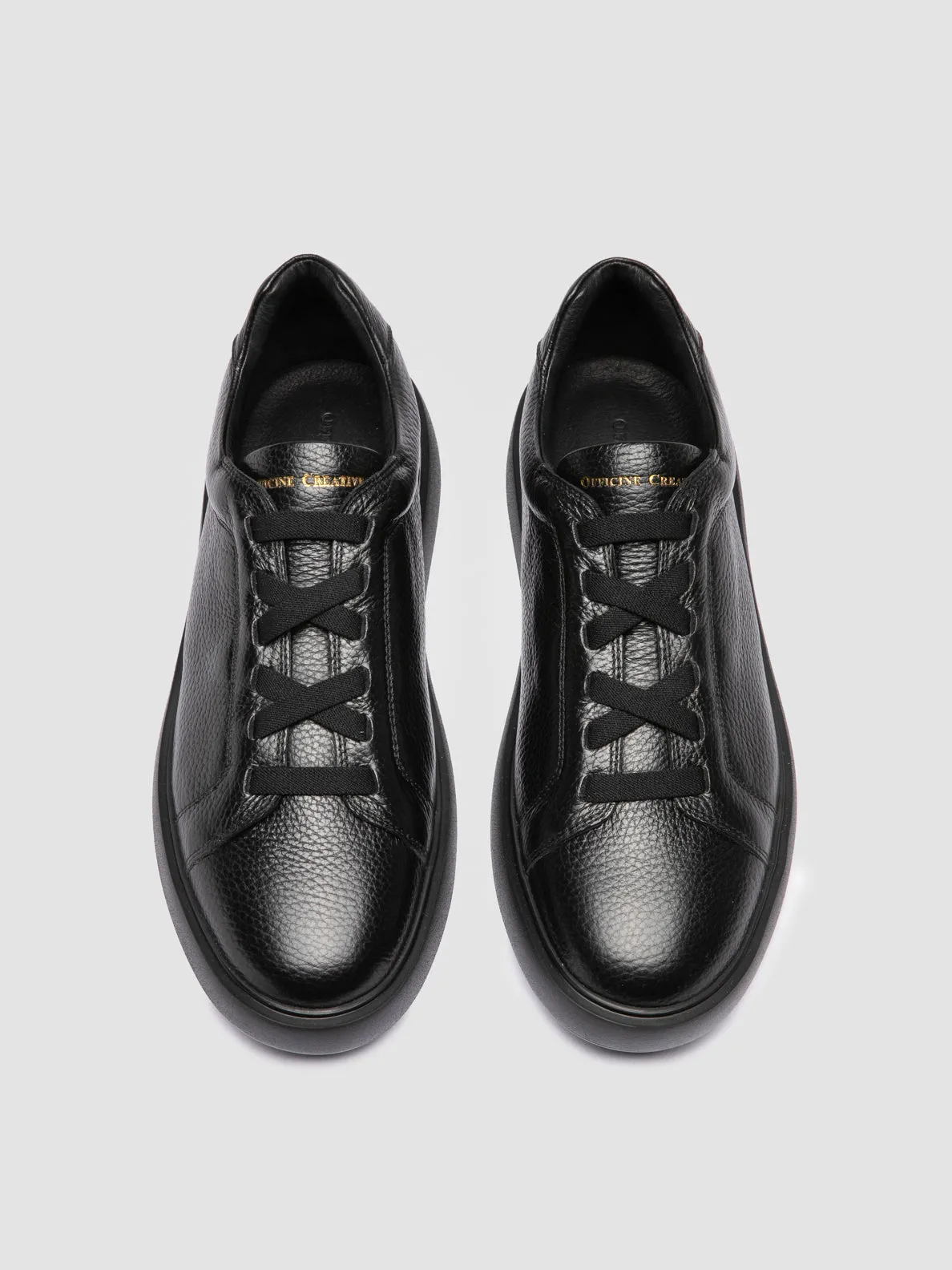 Sport Utility SLOUCH 001 - Black Leather Sneakers