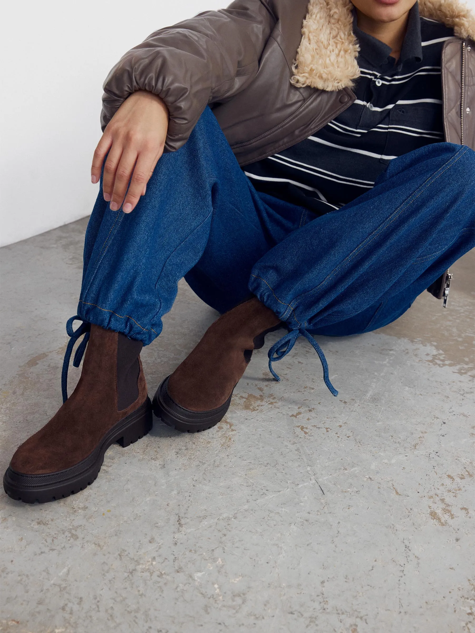 Cool Look Corticella Brown Suede Unlined Boot
