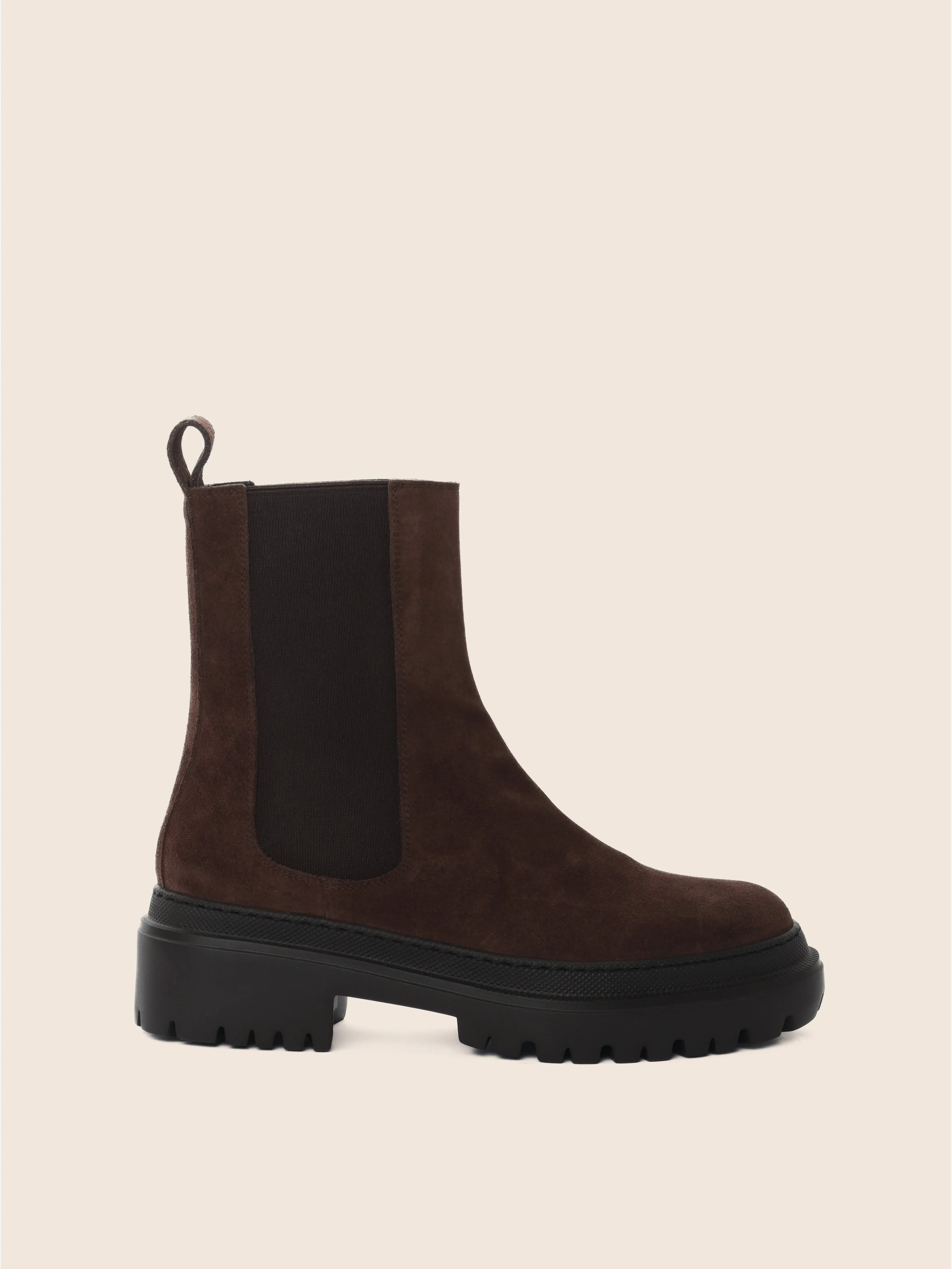 Athletic Wear Minimal Look Corticella Brown Suede Unlined Boot