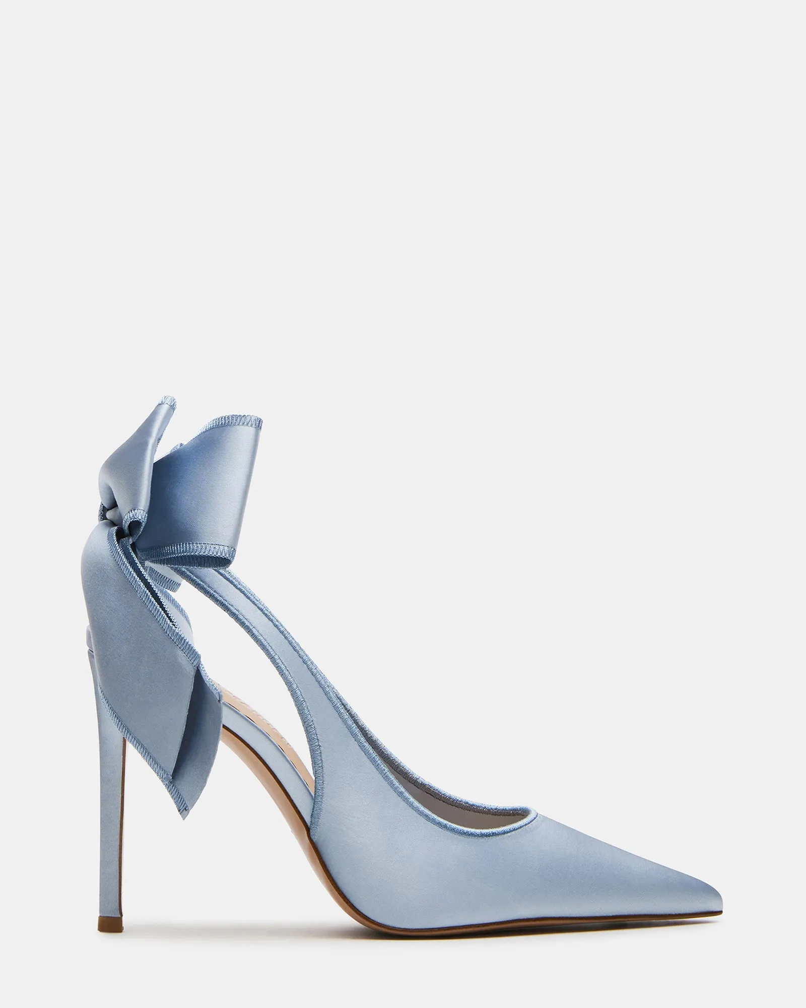 Luxe Evening Heels Bridal Footwear TEACUP BLUE SATIN