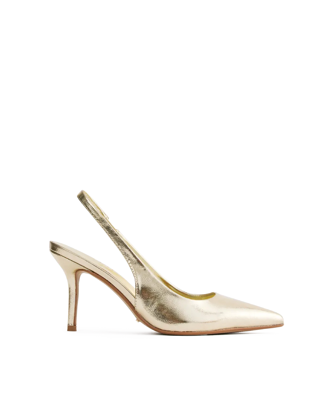BLONDIE - GOLD METALLIC Wide Strap Heels Wide Fit Heels