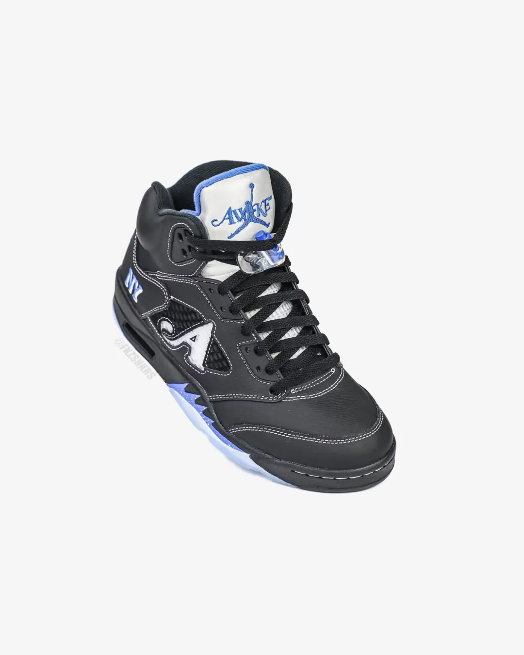 Awake NY x Air Jordan 5 "Racer Blue" Retro design