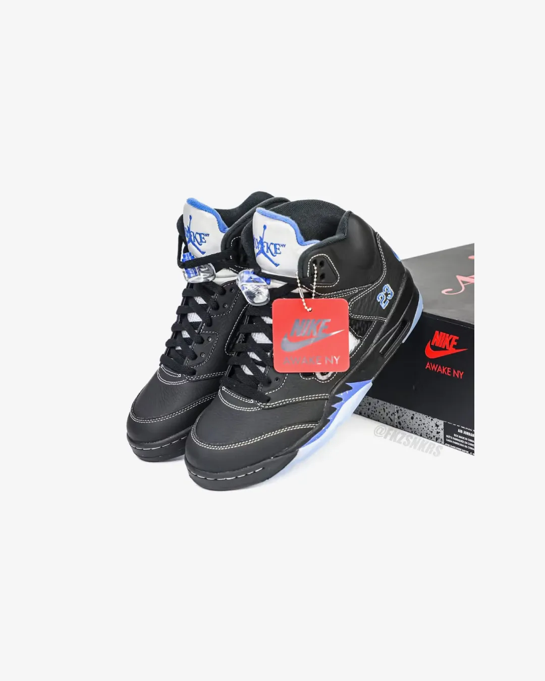 Wish Mood Soft Cushioning Awake NY x Air Jordan 5 "Racer Blue"