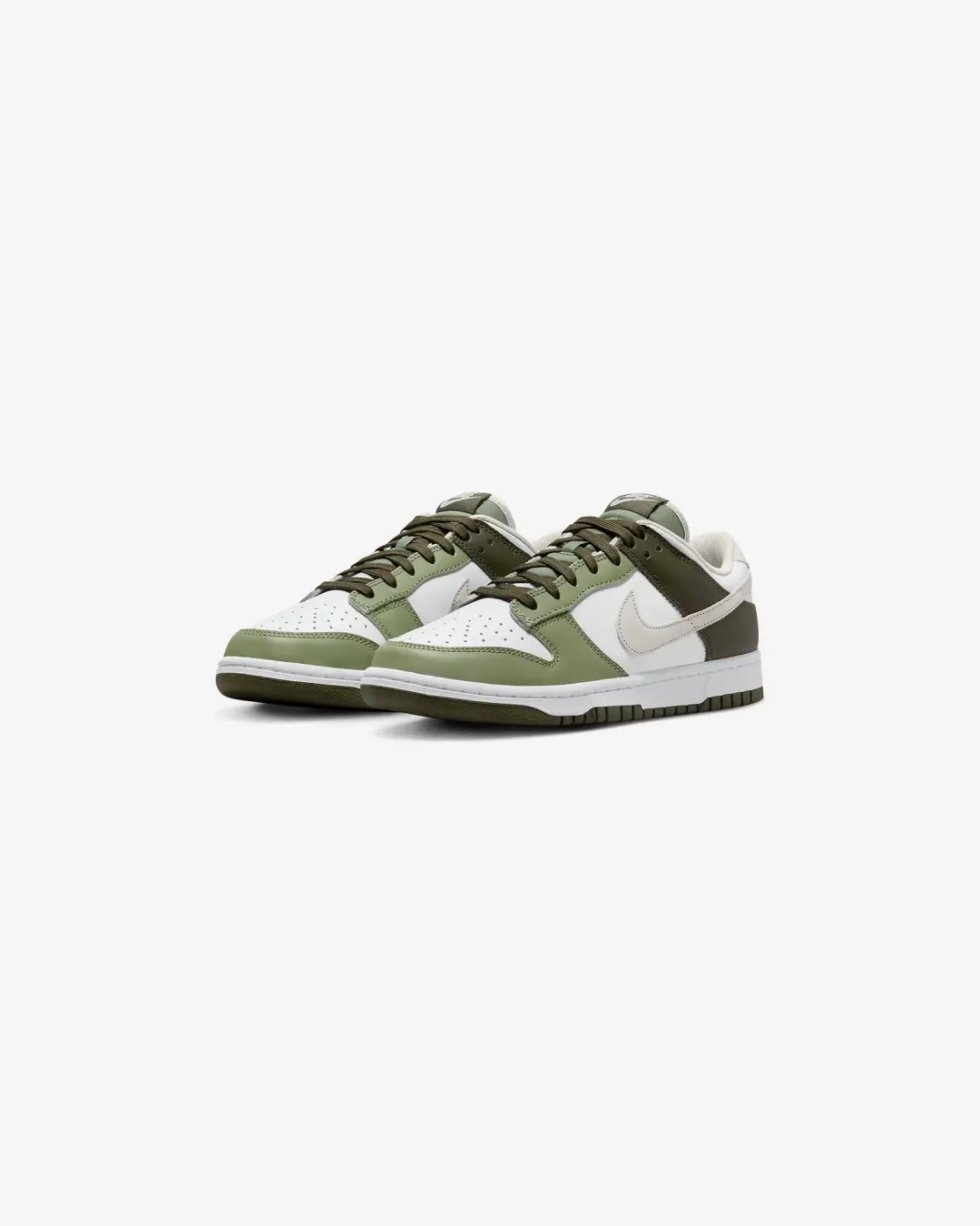 Nike SB Dunk Low ??White Oil Green?? Sneakers Comfort Upper Ankle wrap