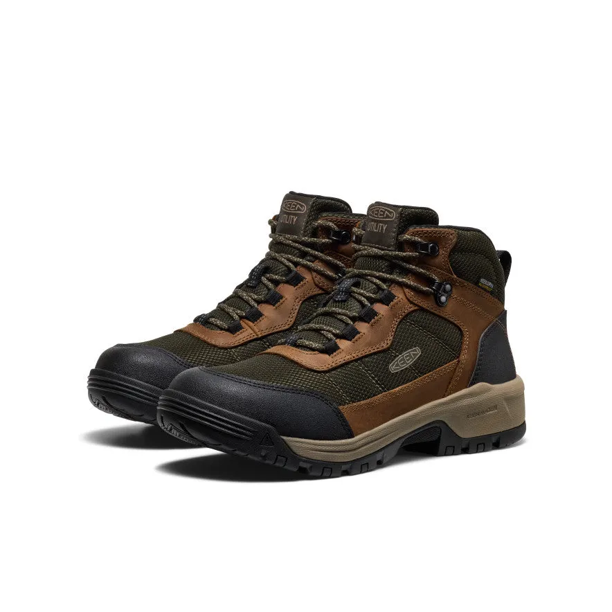Forest Ground Hiking Utility Men's Skokie Waterproof Work Boot (Soft Toe)  |  Forest Night/Black
