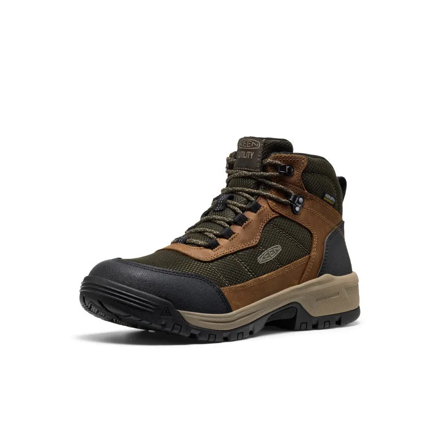 Rocky Climb Boots Trekking Trip Men's Skokie Waterproof Work Boot (Soft Toe)  |  Forest Night/Black