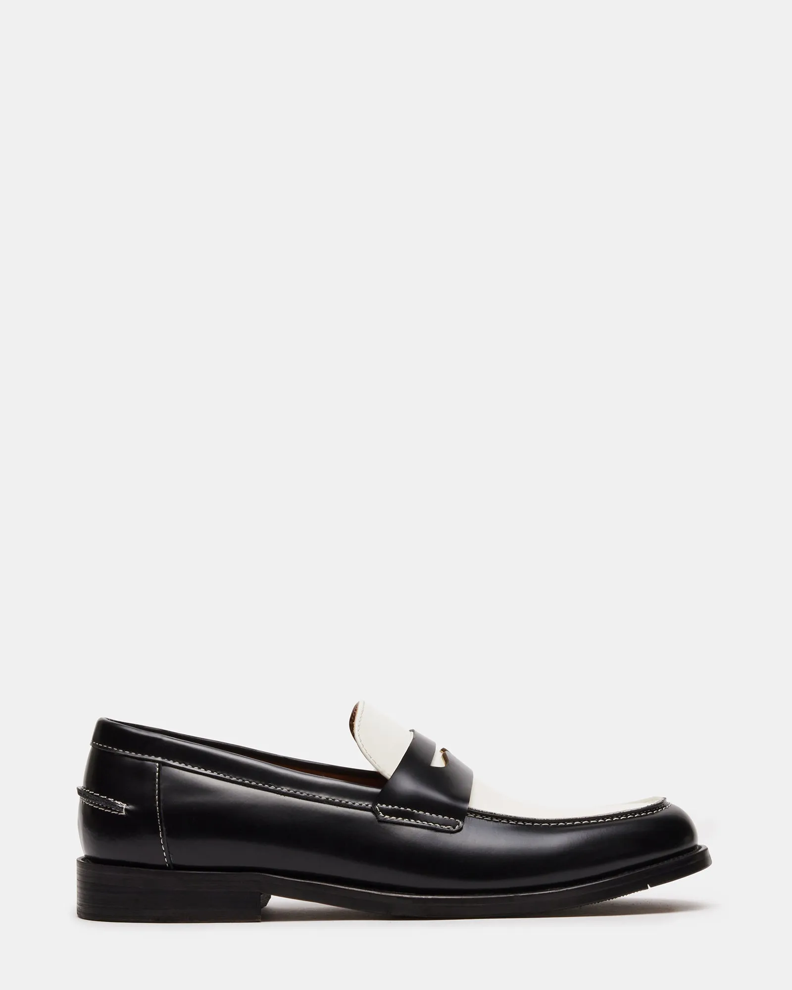 NATAN BLACK/WHITE LEATHER Step Free