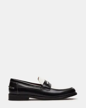 NATAN BLACK/WHITE LEATHER Step Free