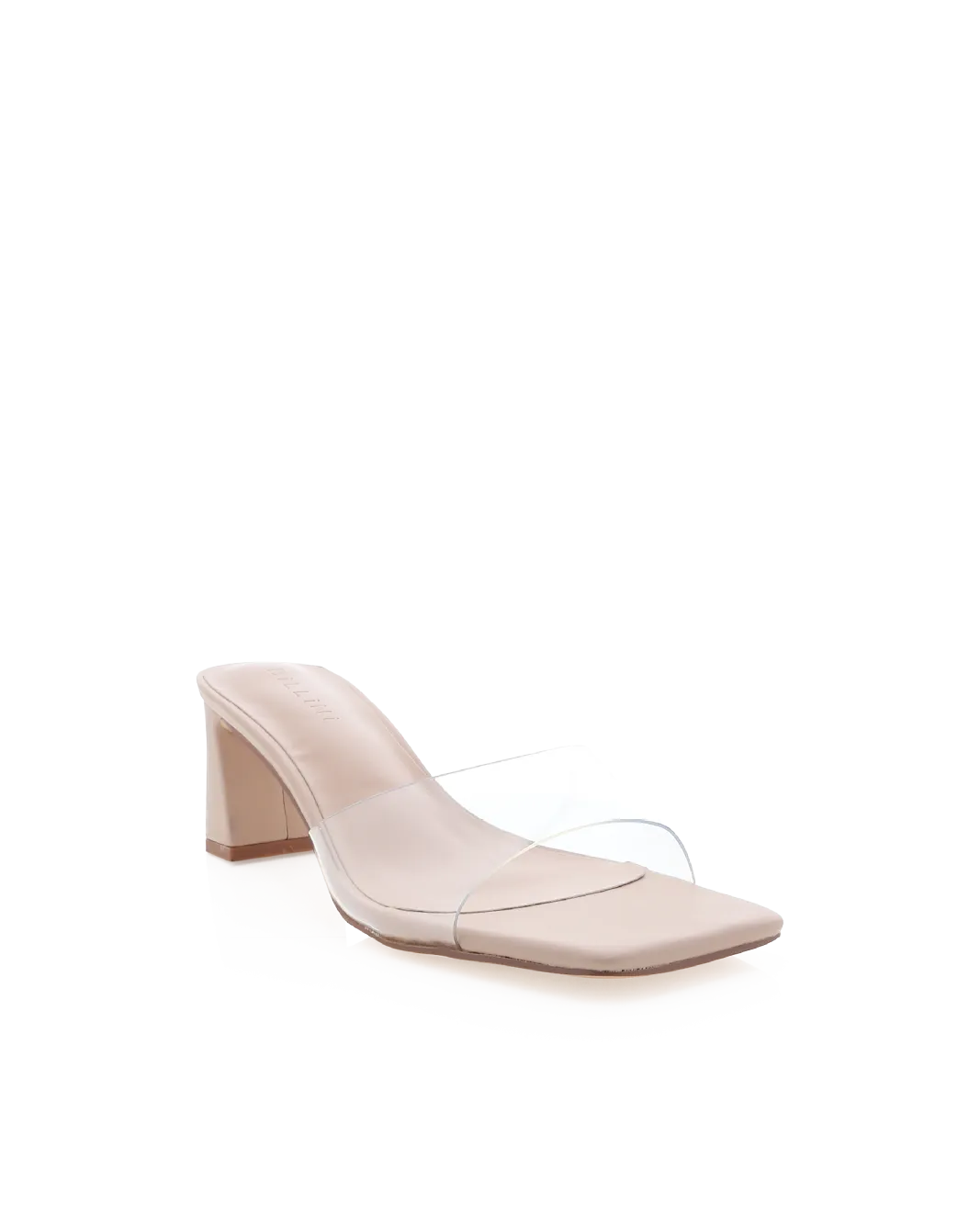 FINBAR - CLEAR-NUDE Soft Memory Foam Heels